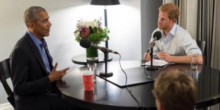 Harry giornalista per un giorno, intervista Obama